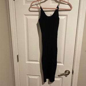 Forever 21 Blacked Ribbed MIDI Dress